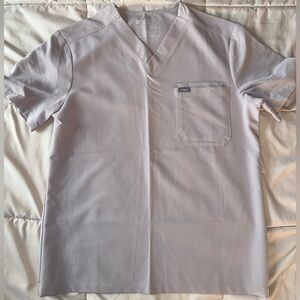 FIGS - Mens Slate Leon Scrub Top